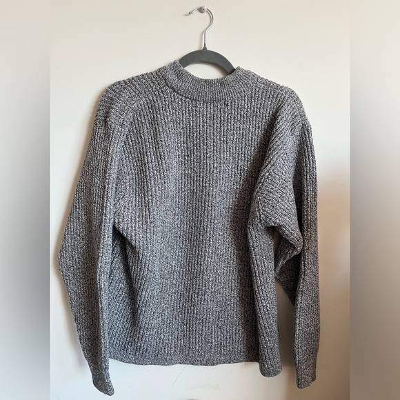 Assertif Grey Knit Vintage Sweater 100 % Cotton Unisex - Picture 1 of 5